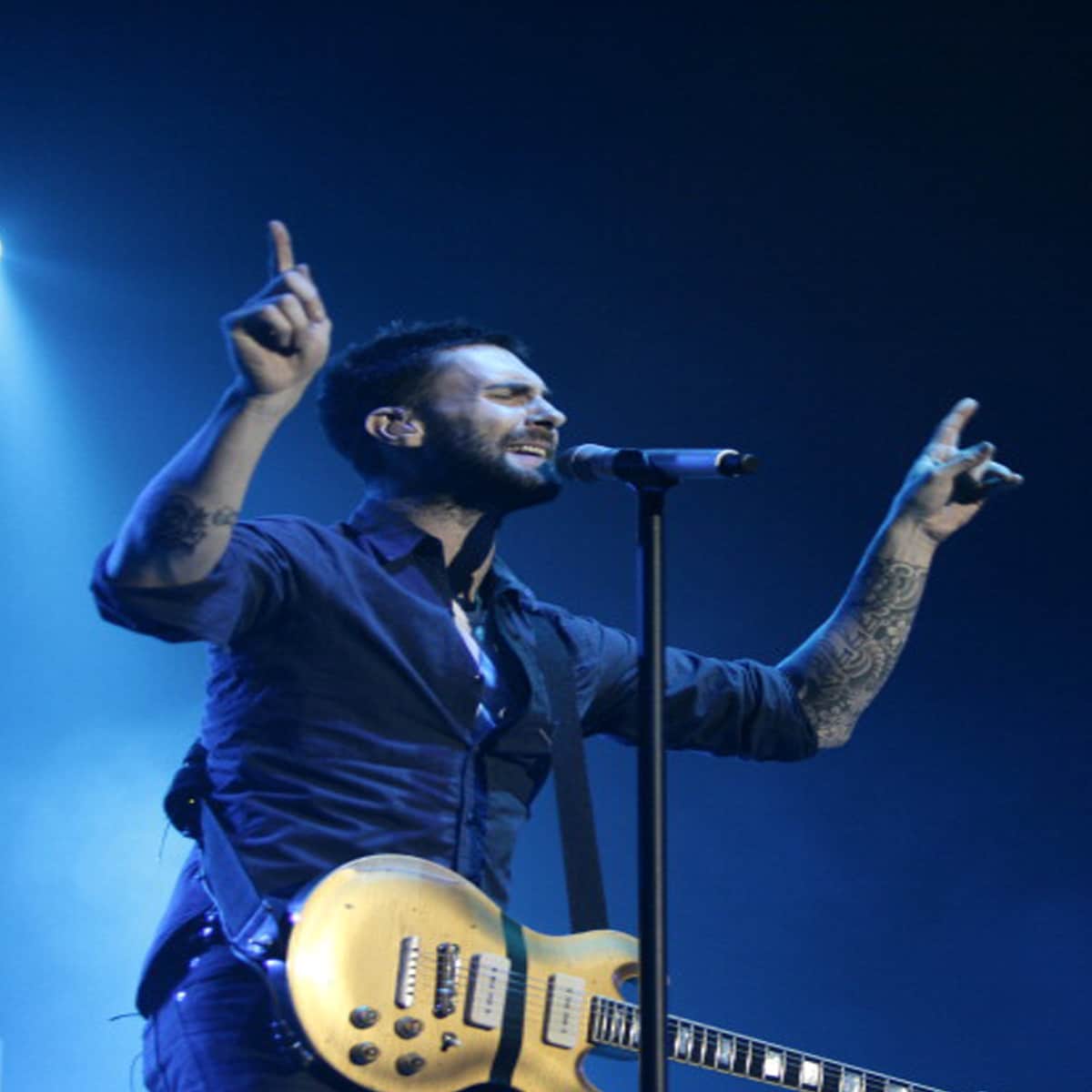 Maroon 5's Adam Levine performs live at Heineken Music Hall